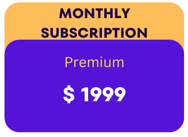 Monthly Subscription charge (Premium)